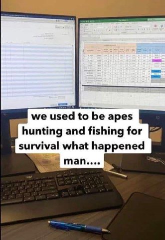 we used to be apes 1 hunting and fishing survival what тап....