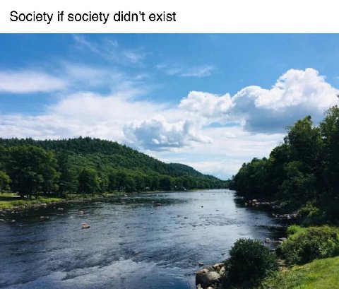 Society if society didn't exist