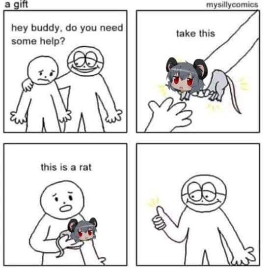 a gift mysillycomics hey buddy, you need some help? к