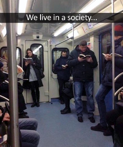 We live in a society...