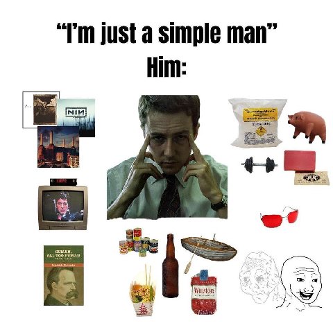 just a simple man” Him: NiM