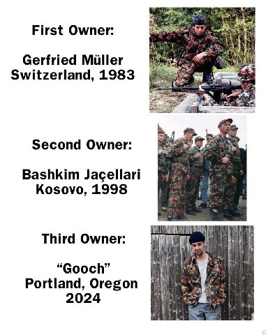 First Owner: Gerfried Miller Switzerland, 1983 Second Owner: Bashkim Jacellari Kosovo, 1998 Third Owner: “Gooch” Portland, Oregon 2024
