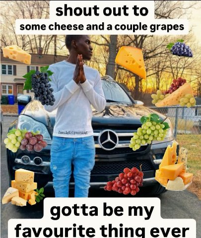 shout out to some cheese and a couple grapes gotta be my favourite thinc ever