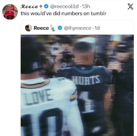 Reece @reeceollld-13h this would’ve did numbers on tumblr Reece @ihyreeece