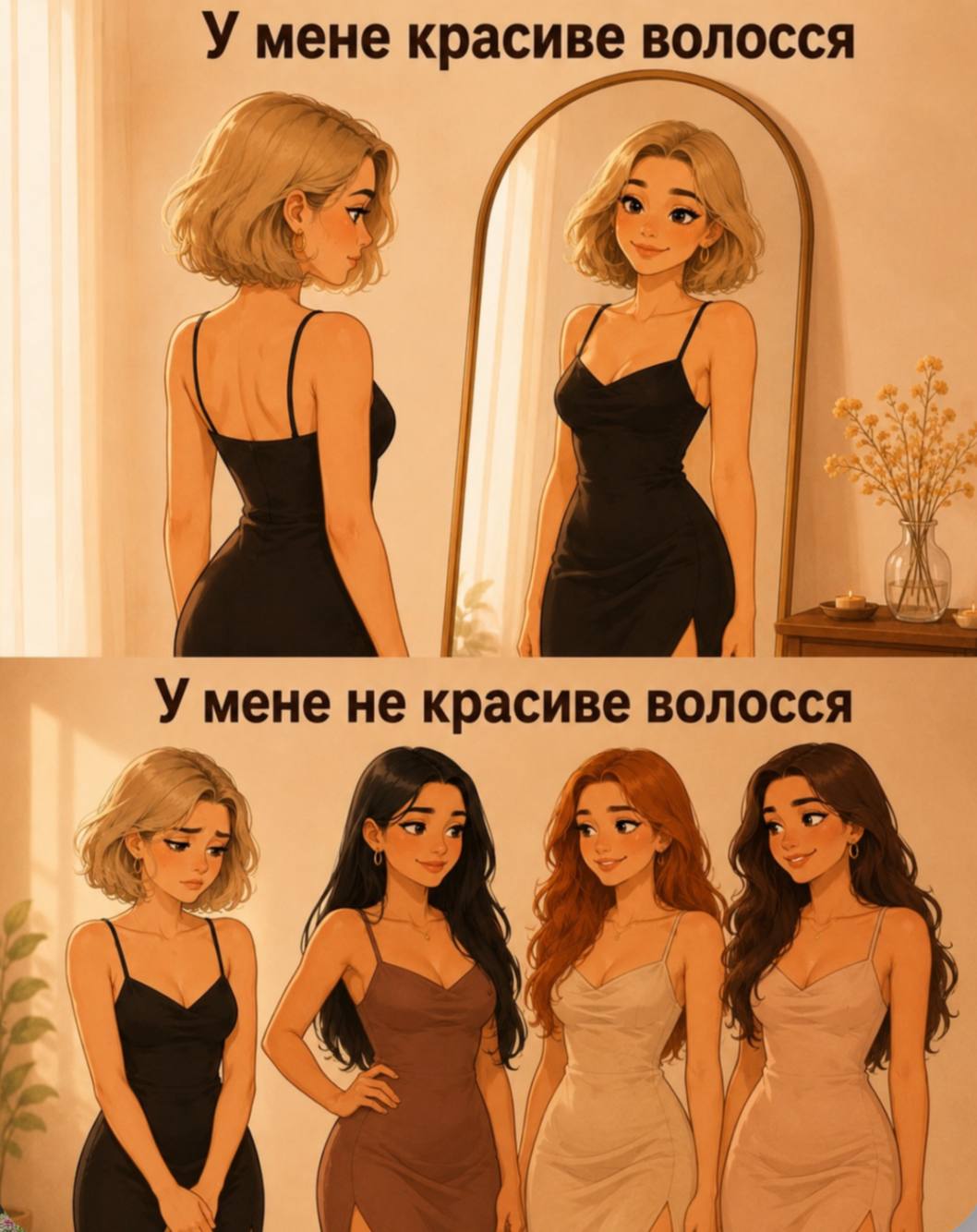 У мене красиве волосся осся У мене к расиве BON AS