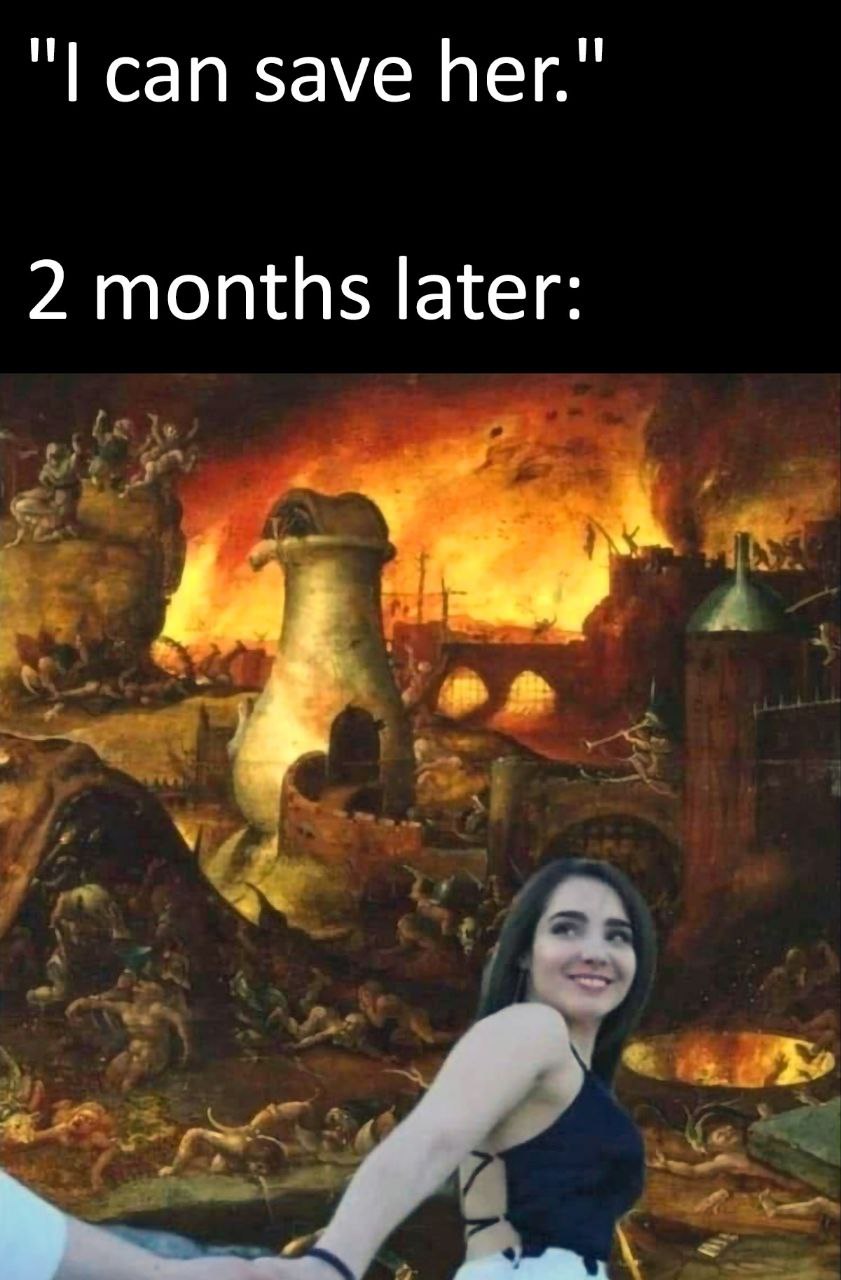 сап save her." 2 months later: а у 4