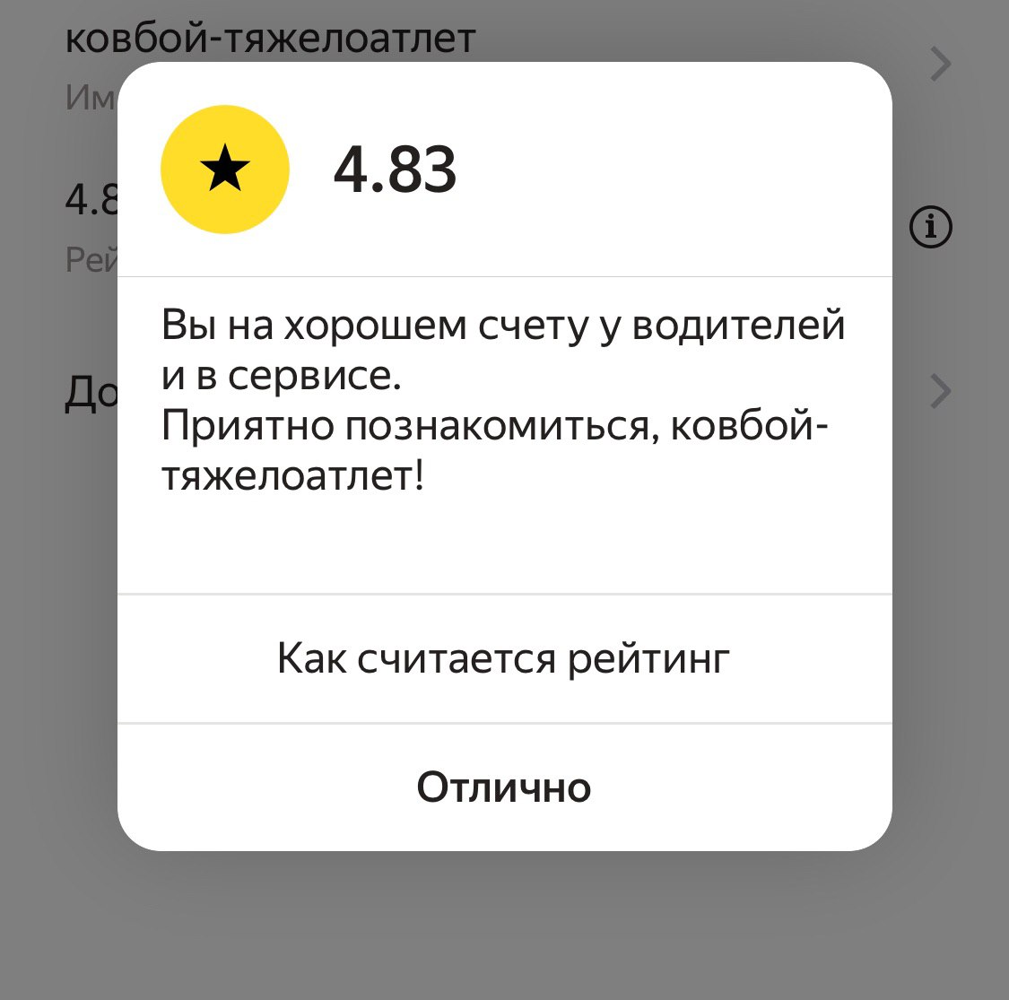 мне кадется весь рейтинг мне испортил таксист который предоагал сиги с амыетамином на трассе м7