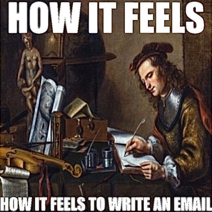 у HOW IT FEELS TO WRITE AN EMAIL