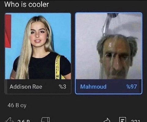 Who is cooler Addison Rae %3 Mahmoud %97 46