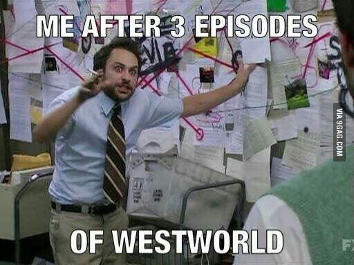 ME AFTER 3 EPISODES OF WESTWORLD