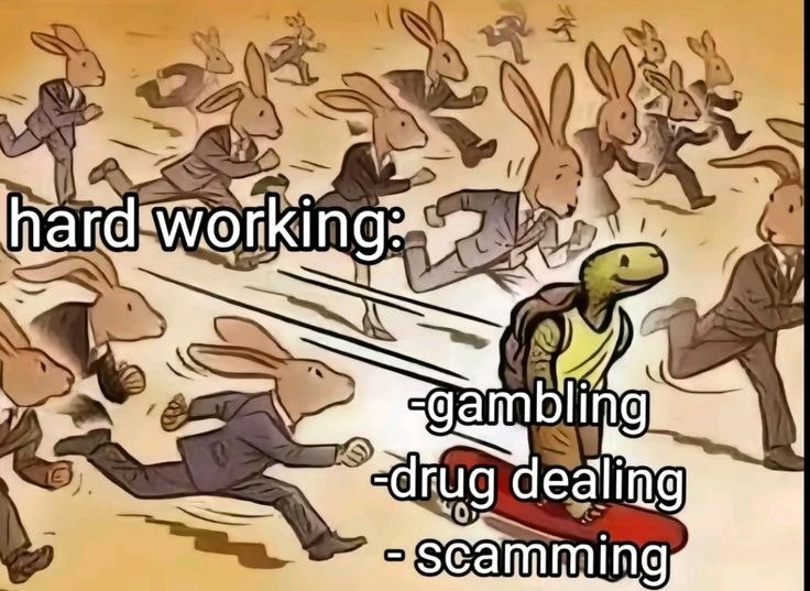 In ard rking gamblin drug dedling scamming