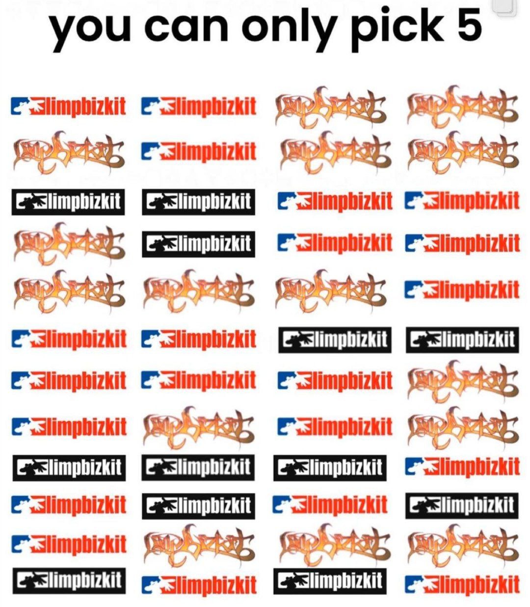 you can only pick 5 guint ray