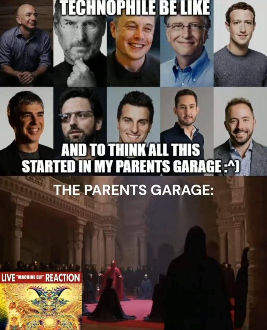 ТЕСНМОРНИЕЕ BE LIKE 2 AND ТО THINK ALL THIS STARTED IN MY PARENTS GARAGE THE PARENTS GARAGE: ELF 9