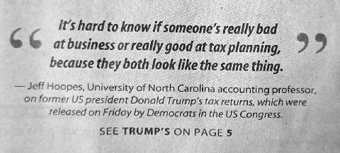 to know if someone’s really bad at business or really good at tax planning, 2 2 because they both look like the same thing. Jeff Hoopes, University of North Carolina accounting professor, on former pr