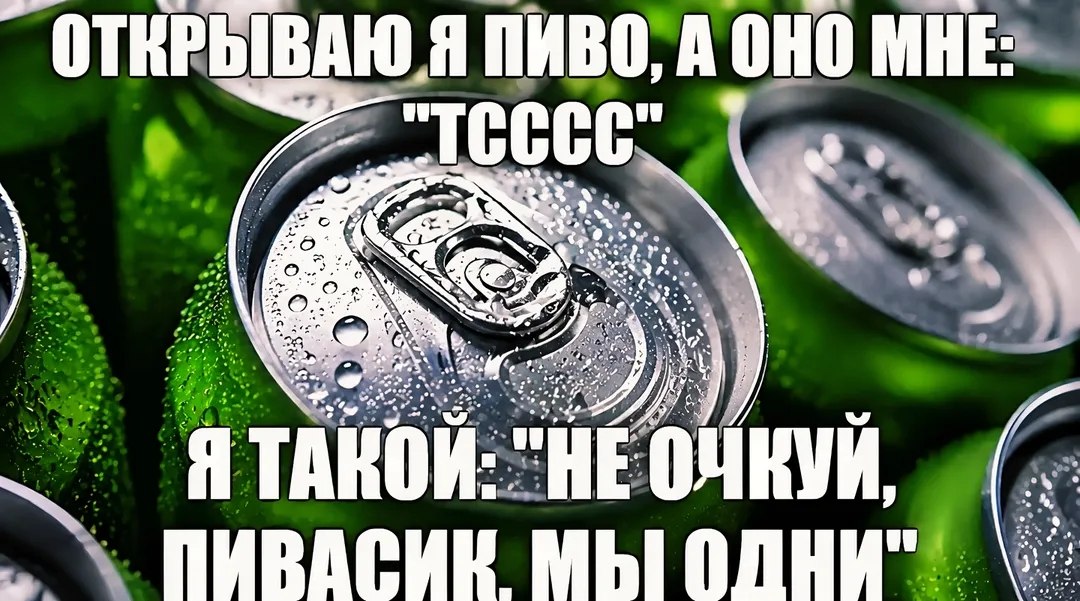 ОТЕРЫВАЮ Я ПИВО, А OHO Or В 4) +9 я у ВУИ MbIOnHK