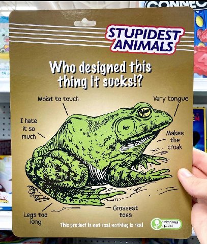 At STUP IDESTZ= ANIMALS a a Who designed this thing it sucks!? iff This produet is not real nothing is real