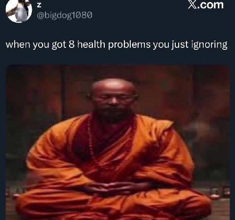 2 Х.сот when you got 8 health problems you just ignoring