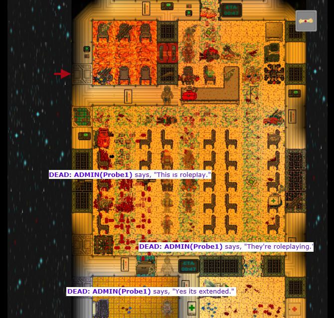 IDEAD: ADMIN(Probe1) says, "This 1$ roleplay." says, "They're roleplaying. DEAD: ADMIN(Probe1) says, "Yes its extended." 4