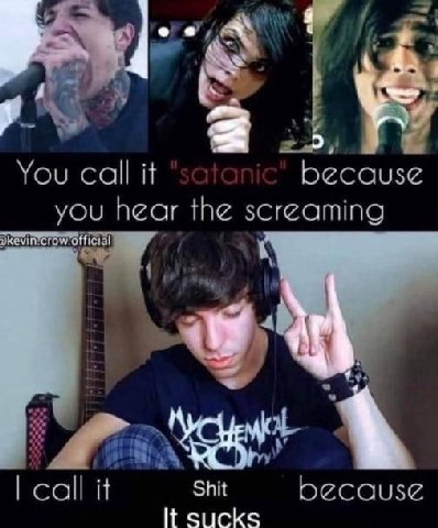 You call if because you hear tne screaming official it Shit because It sucks