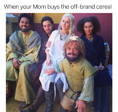 When your Mom buys the off-brand cereal