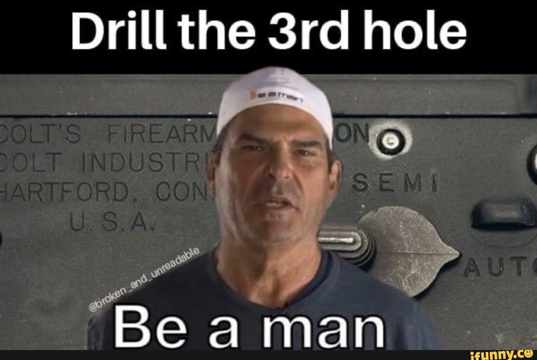 Drill the hole
