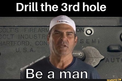 Drill the hole