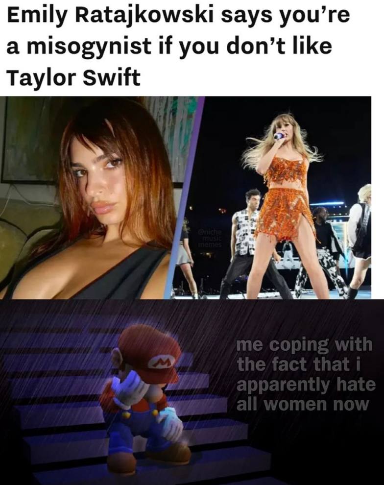 Emily Ratajkowski says you’re a misogynist if you don’t like Taylor Swift