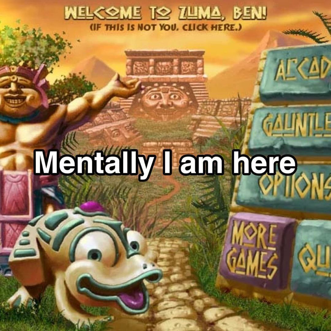 WELCOME BEN! Mentally lam here