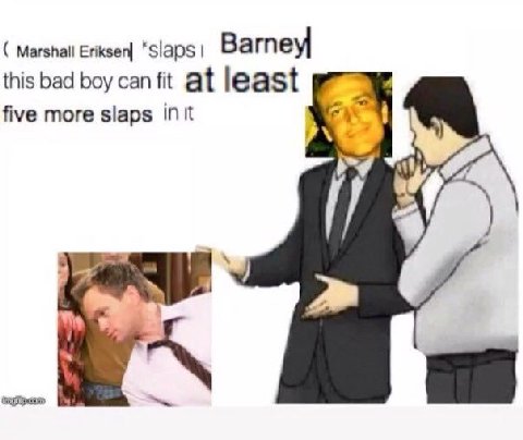 Marshall “Slaps Barney| this bad boy at least five more slaps init у 2