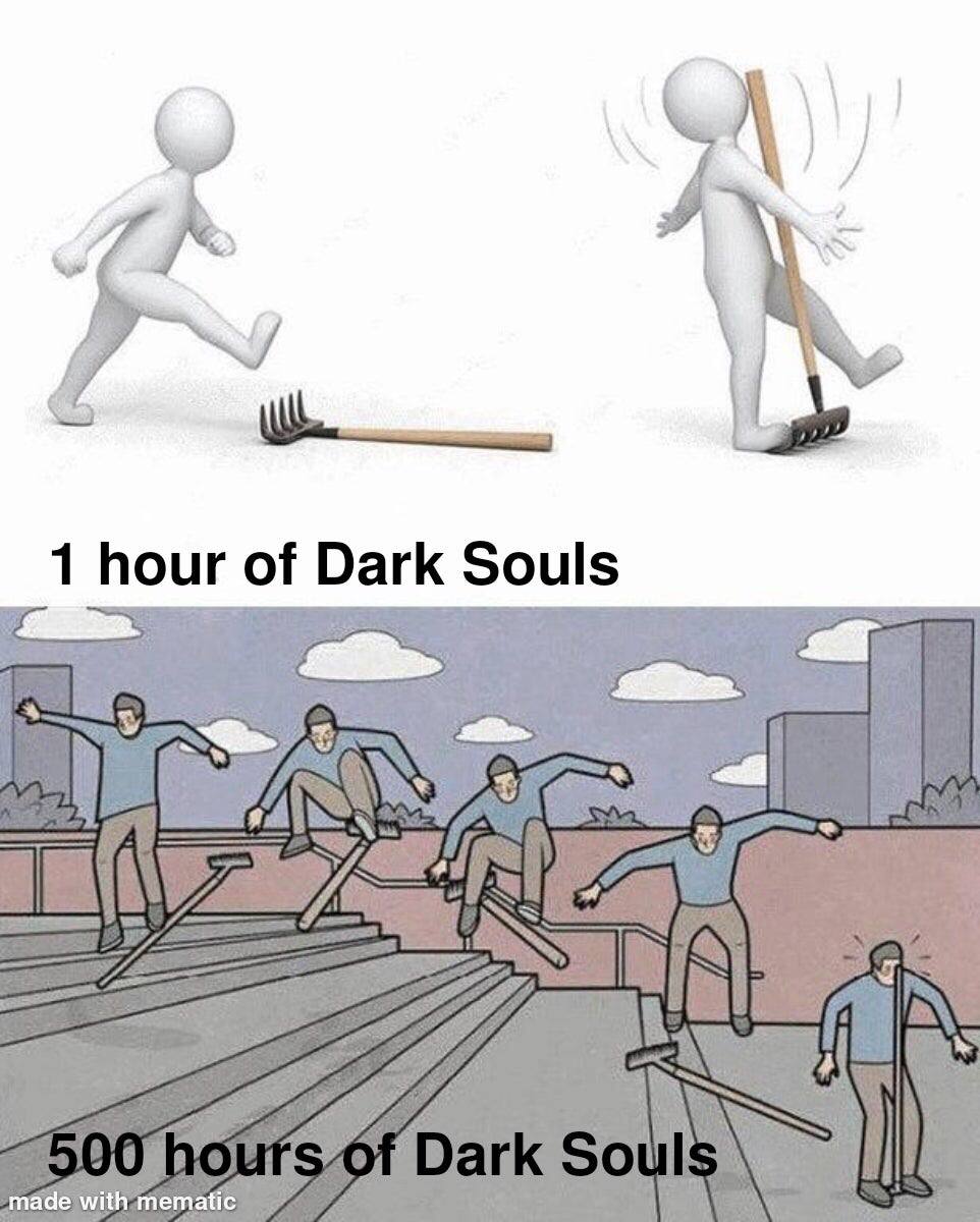 A we 1 hour of Dark Souls я made with тетайс