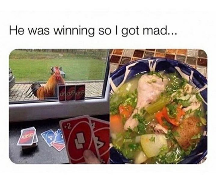 Не was winning so got mad...