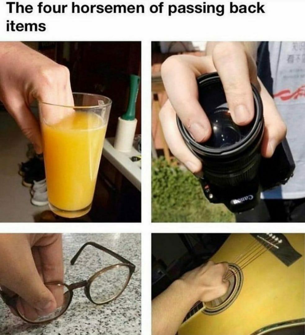 The four horsemen of passing back items