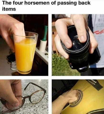 The four horsemen of passing back items