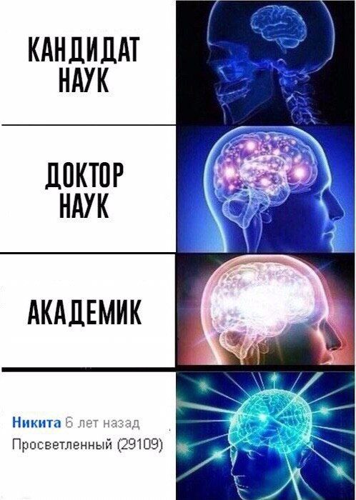 КАНДИДАТ НАУК ДОКТОР НАУК i АКАДЕМИК Никита Б лет назал Просветленный (29109)