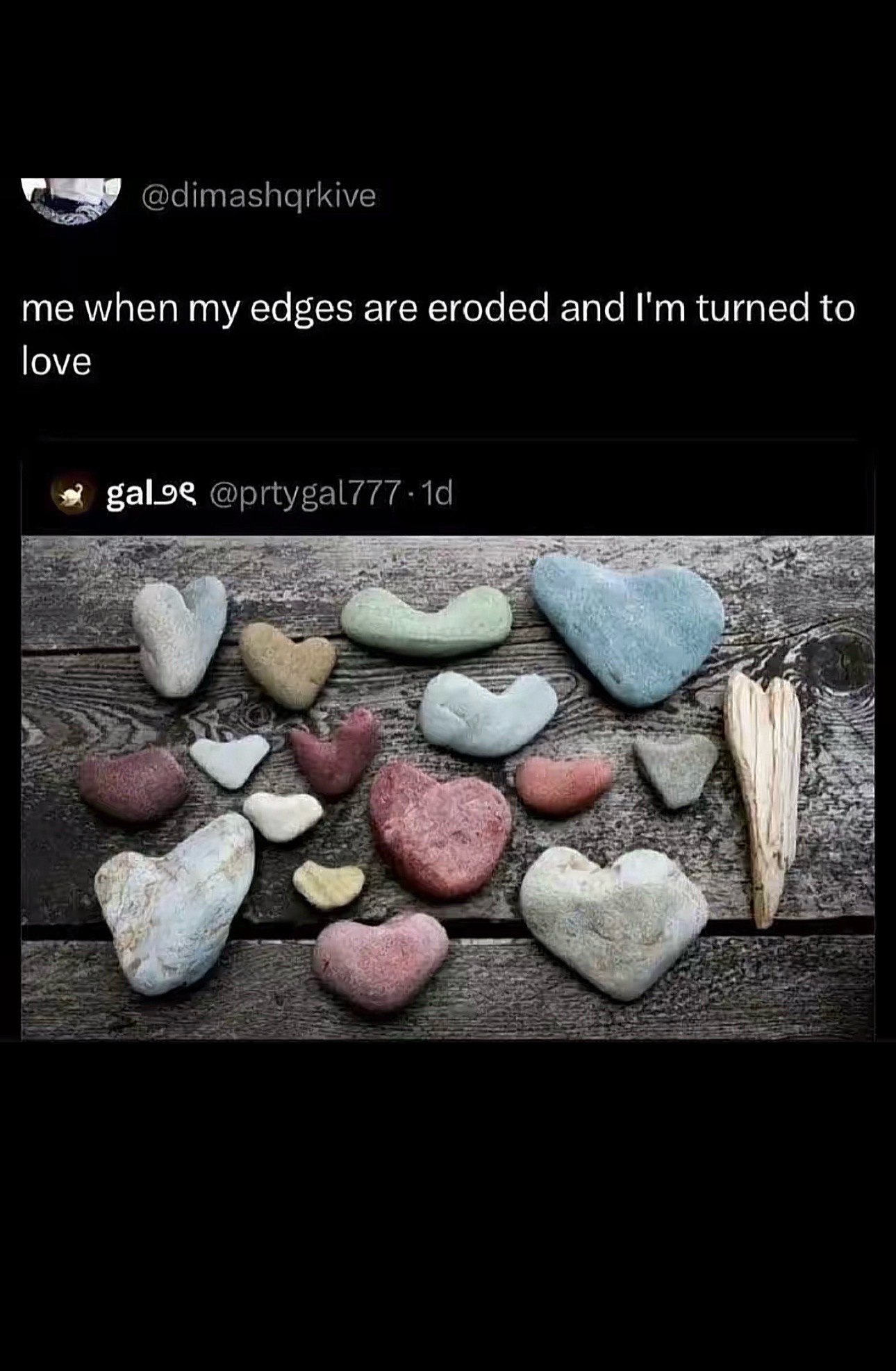 me when my edges are eroded and turned to love galoe АРТ у