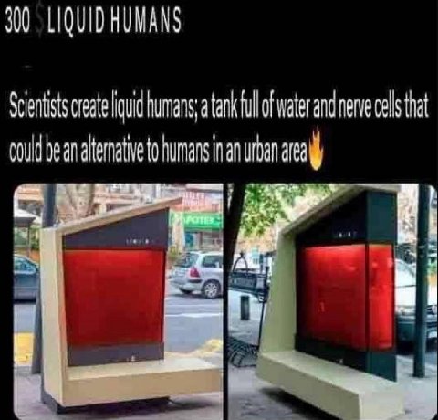 300 LIQUID HUMANS Scientist create liquid of water and nerve cels to humans urban 28