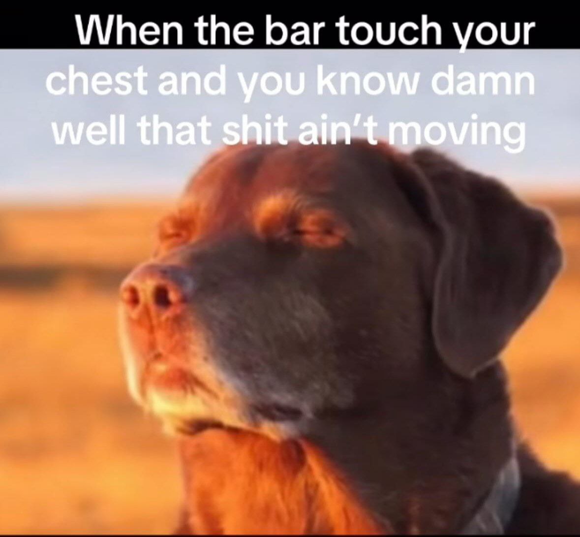 When the bar touch your