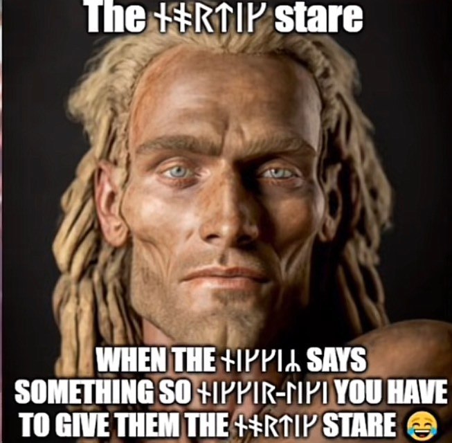 The Stare WHEN THE SAYS SOMETHING SO YOU HAVE TO GIVE THEM THE STARE