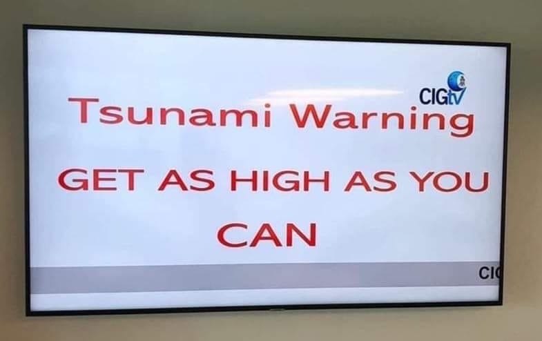 Tsunami Warning GET AS HIGH AS YOU CAN