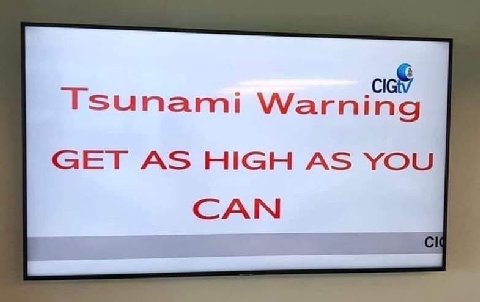 Tsunami Warning GET AS HIGH AS YOU CAN