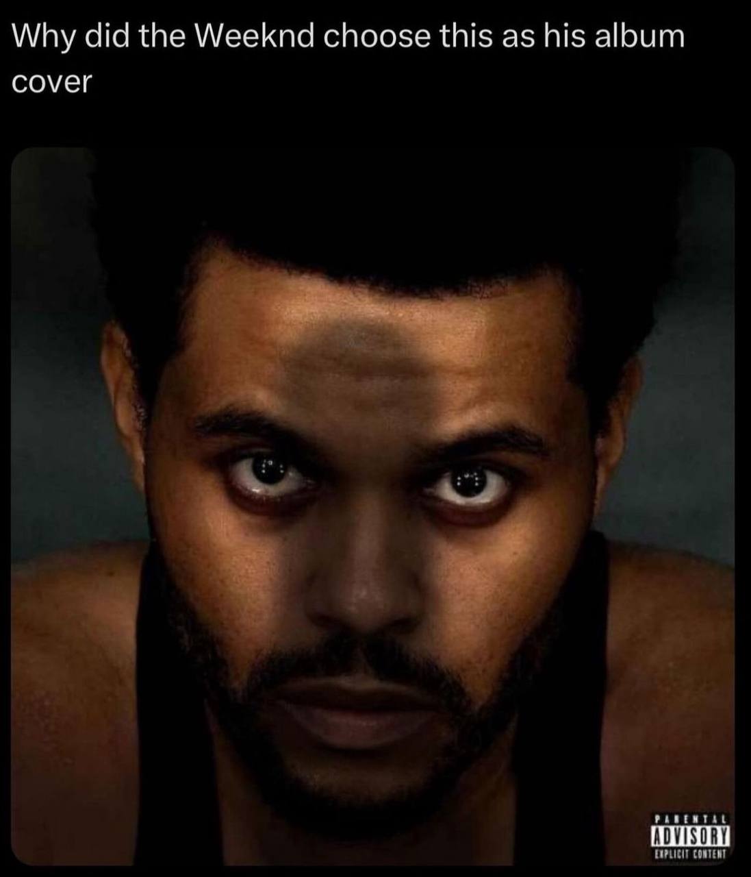 Why did the Weeknd choose this as his album cover