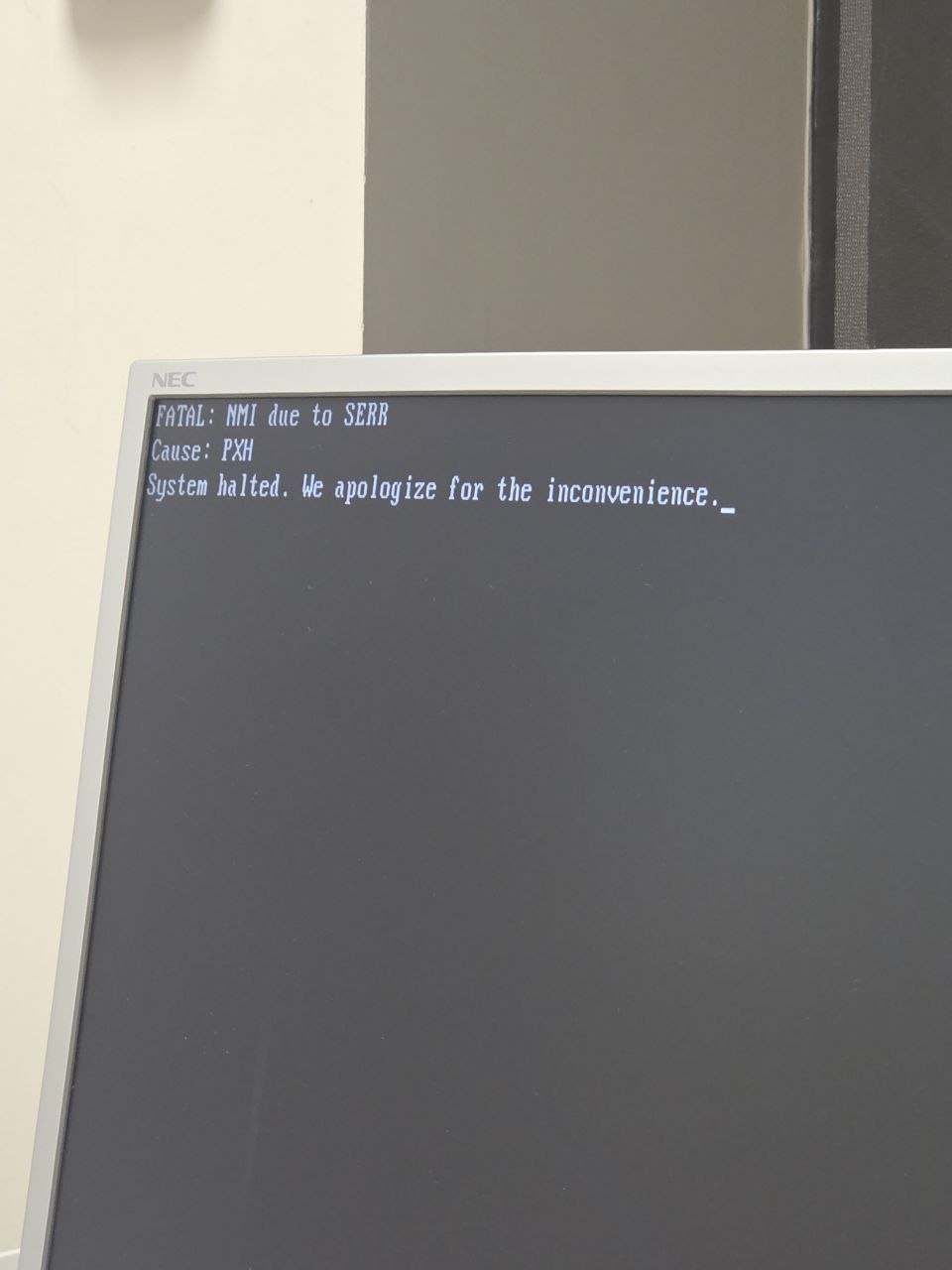 MME due to SERR РАН system halted. We apologize for the