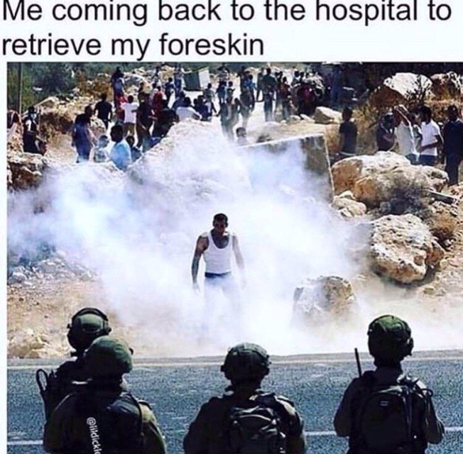 Coming Dack to the hospital to retrieve my foreskin