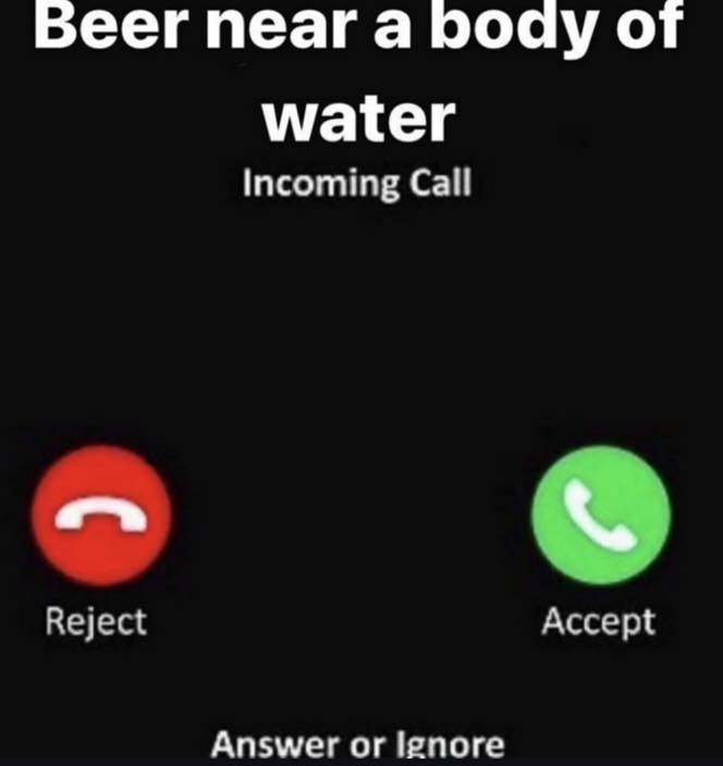 beer near а роду от water Incoming Call Reject Accept Answer or Ignore