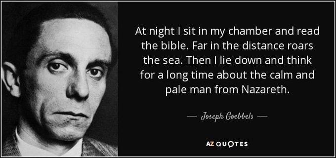 At night sit in my chamber and read the bible. Far in the distance roars the sea. Then lie down and think for along time about the calm and рае man from Nazareth.