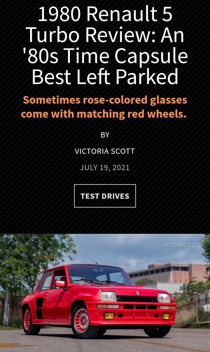 OH BOY another article shitting on an amazing car, written by a woman. Let's see who this cunt is...