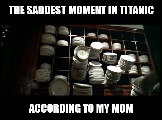 THE SADDEST MOMENT IN TITANIC ACCORDING ТО MY MOM