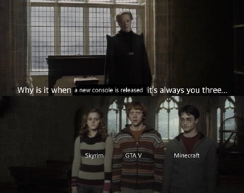 Why is it when anew console is released it’s always you three... Skyrim СТА Minecraft