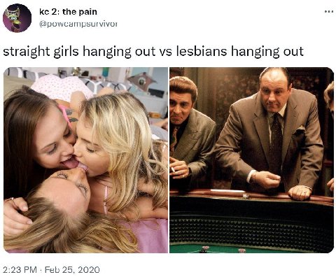 2: the рат @powcampsurvivor straight girls hanging out lesbians out 7 2:23 Feb 25 2020
