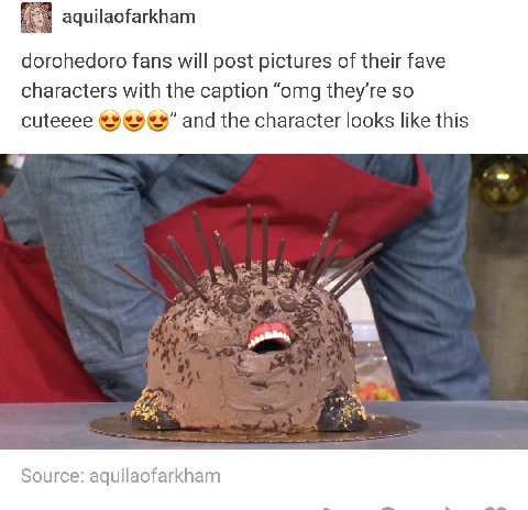 aquilaofarkham dorohedoro fans will post pictures of their fave characters with the caption “omg so cuteeee and the character looks like this Source: aquilaofarkham